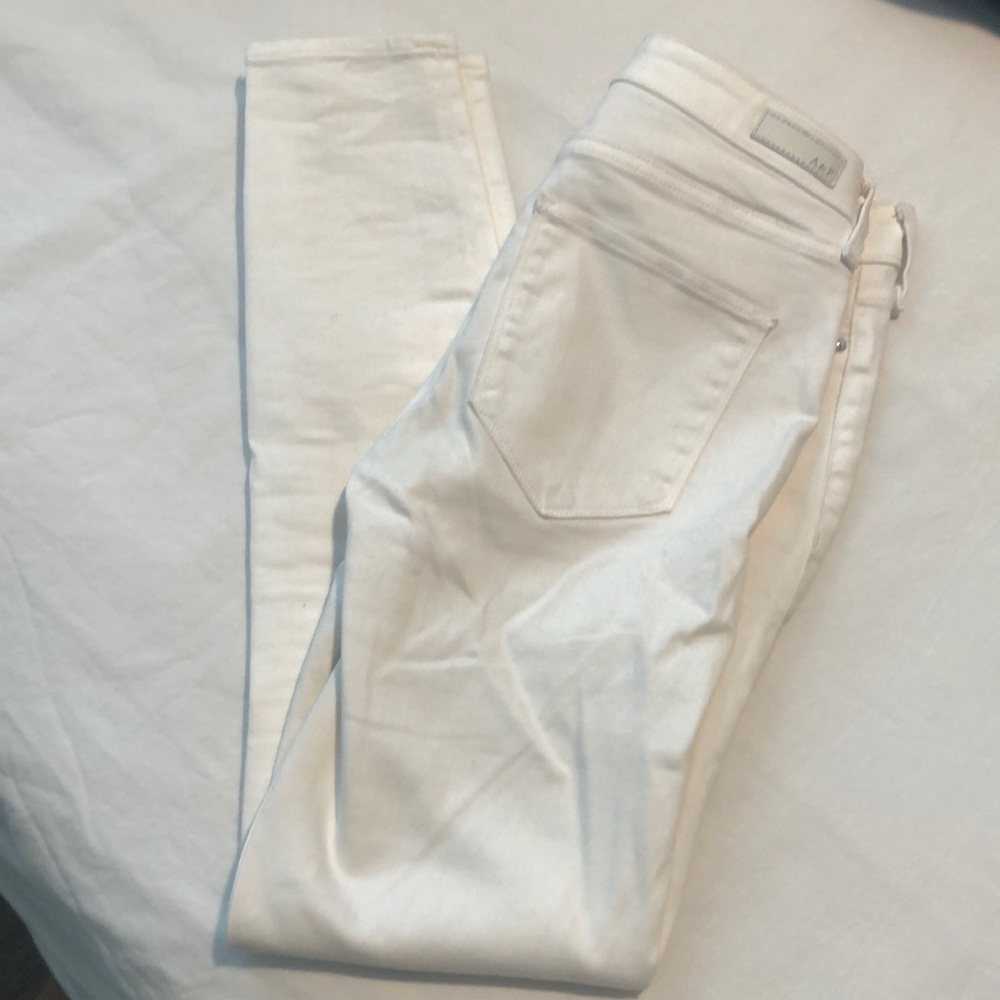 Abercrombie skinny white jeans